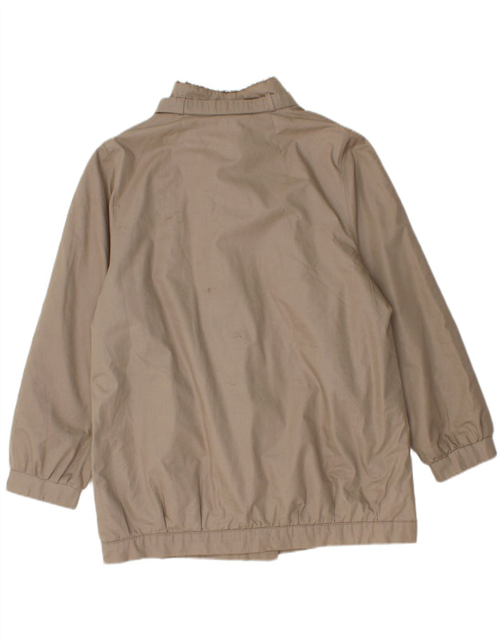 Vintage mujer Sherpa cortavientos chaqueta EU 38 gris medio