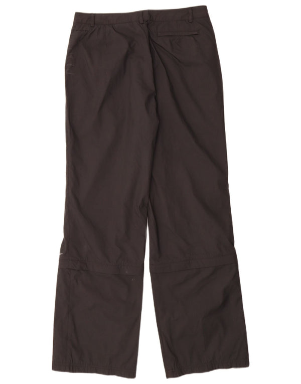 NIKE Pantalones de chándal para mujer UK 44 Mediano Negro Poliéster