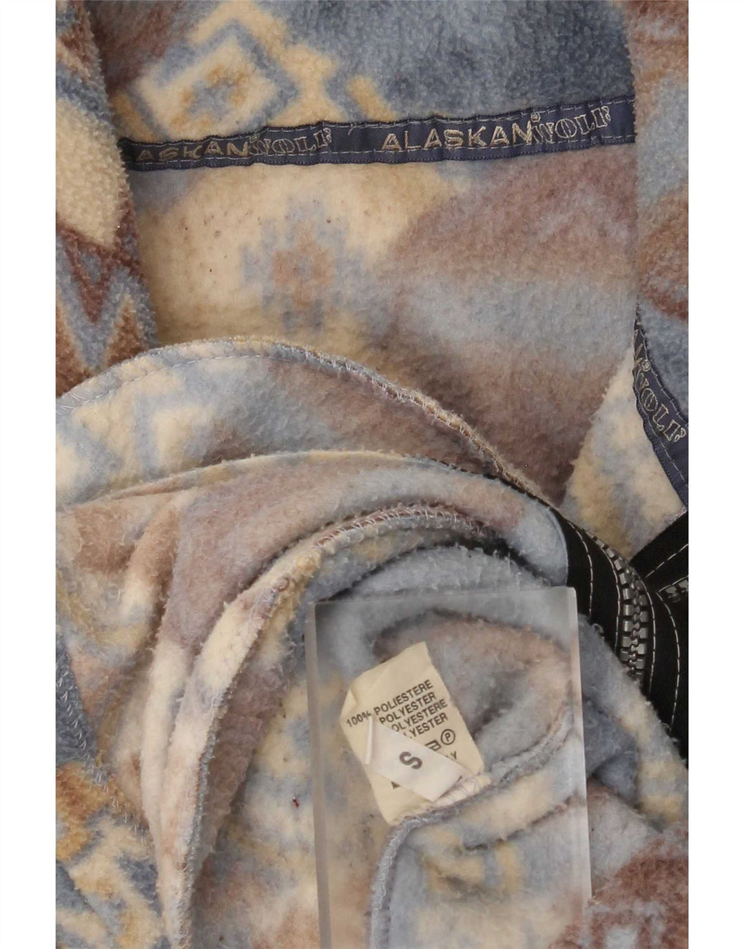 Chaqueta polar de gran tamaño para mujer Alaskan UK 10 Small Multicolor Geométrico