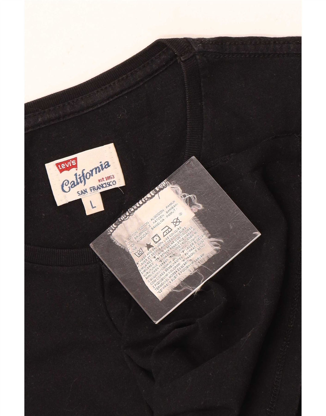 Levi's - Camiseta para hombre, talla grande, algodón negro