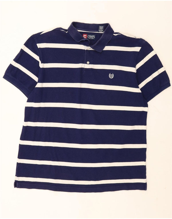 Chaps Polo Hombre XL Algodón Rayas Azul Marino