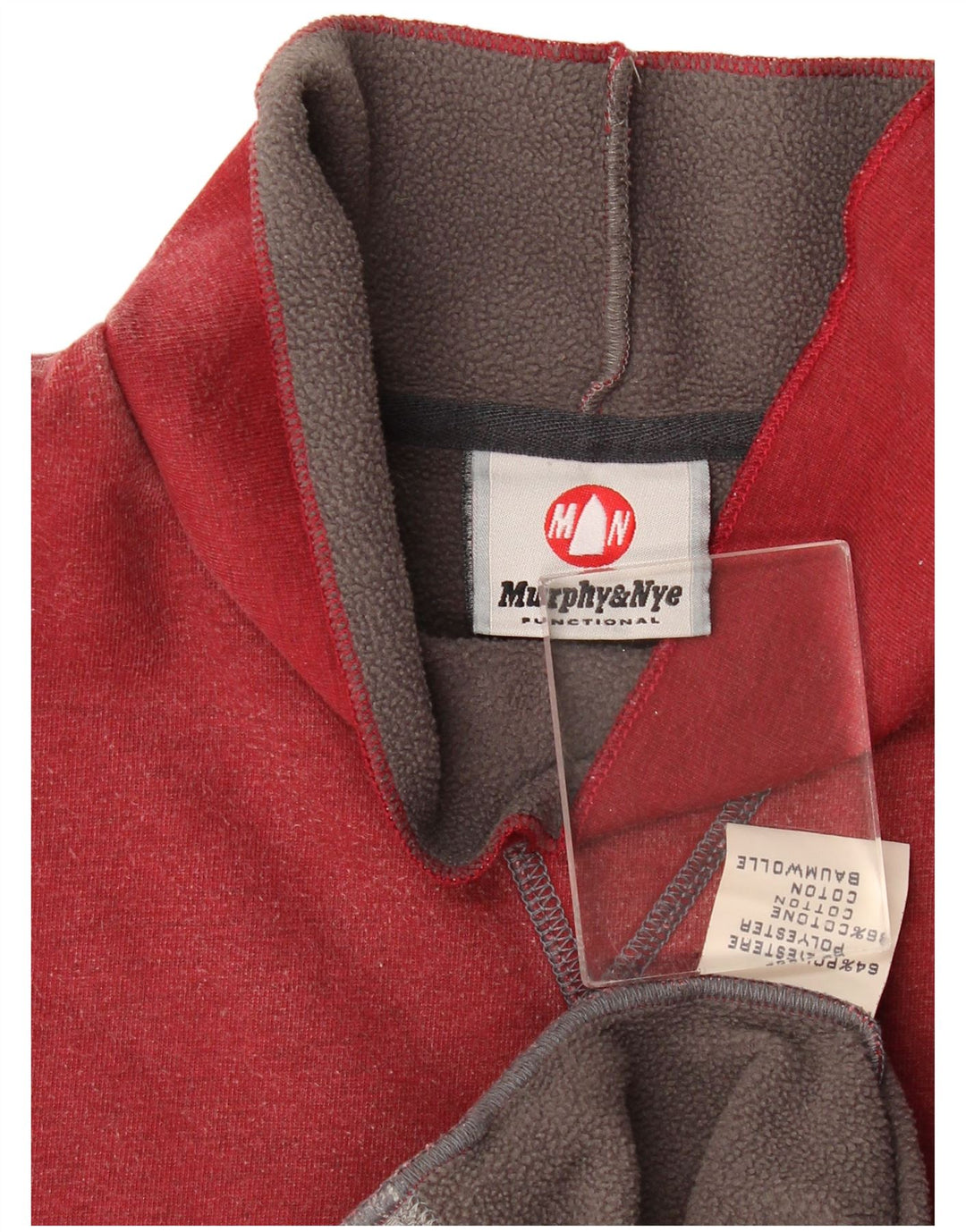 Murphy & Nye Hombre Sudadera Jumper Medium Borgoña Algodón