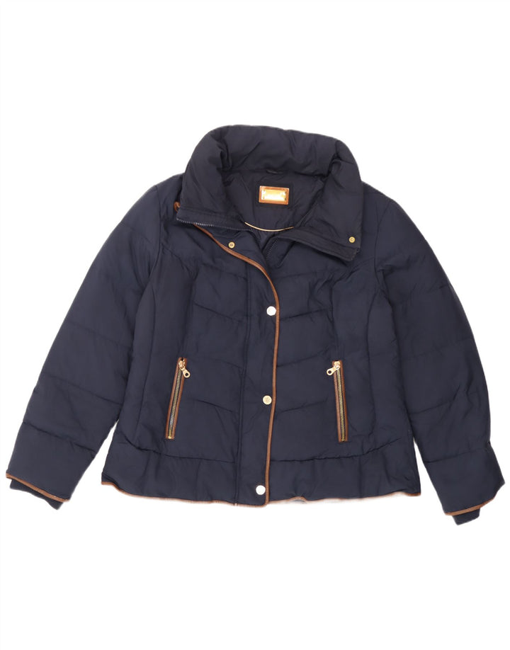 Marks & Spencer Chaqueta acolchada para mujer UK 46 Grande Poliéster azul marino