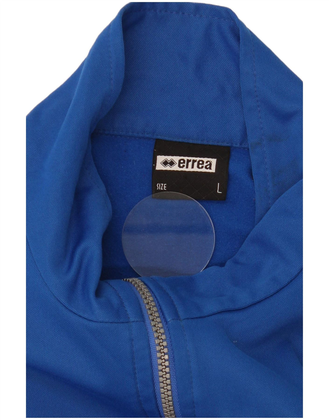 Errea Mens Zip Neck Jersey Chándal Top Grande Azul