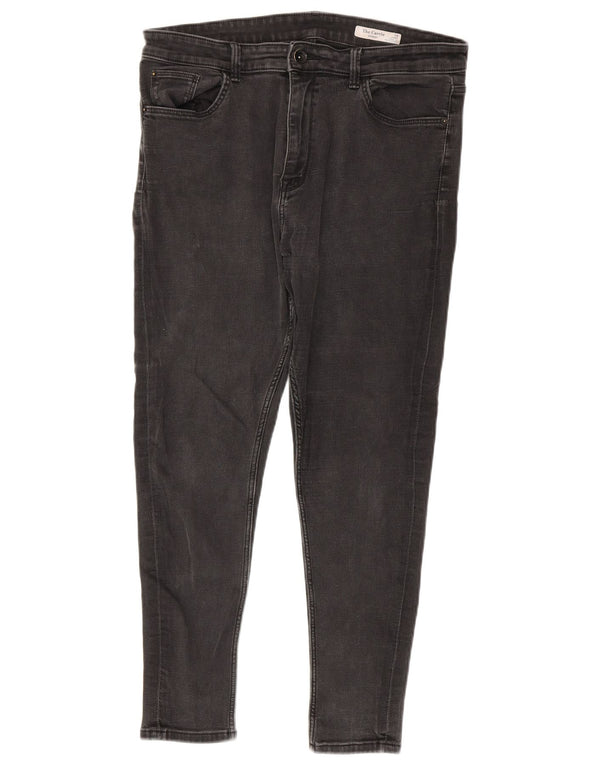 Marks & Spencer Vaqueros ajustados The Carrie para mujer, talla 40, talla grande, W34 L26, color gris