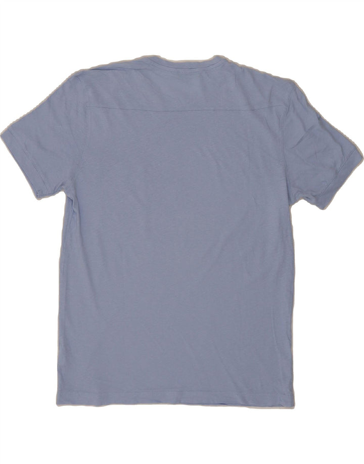 BENETTON Mens T-Shirt Top Medium Blue Cotton Vintage Benetton and Second-Hand Benetton from Messina Hembry 