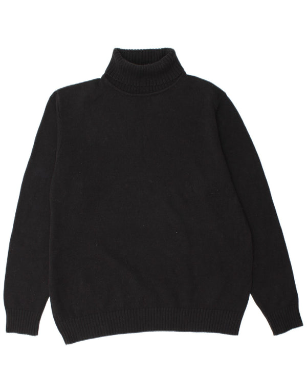Jack & Jones Hombre Roll Neck Jumper Sweater XL Negro Algodón