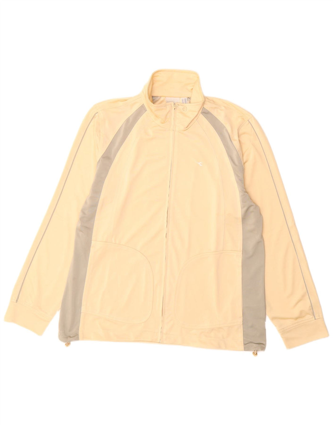 Diadora Chaqueta de chándal para mujer ES 40 XL Poliéster color block beige