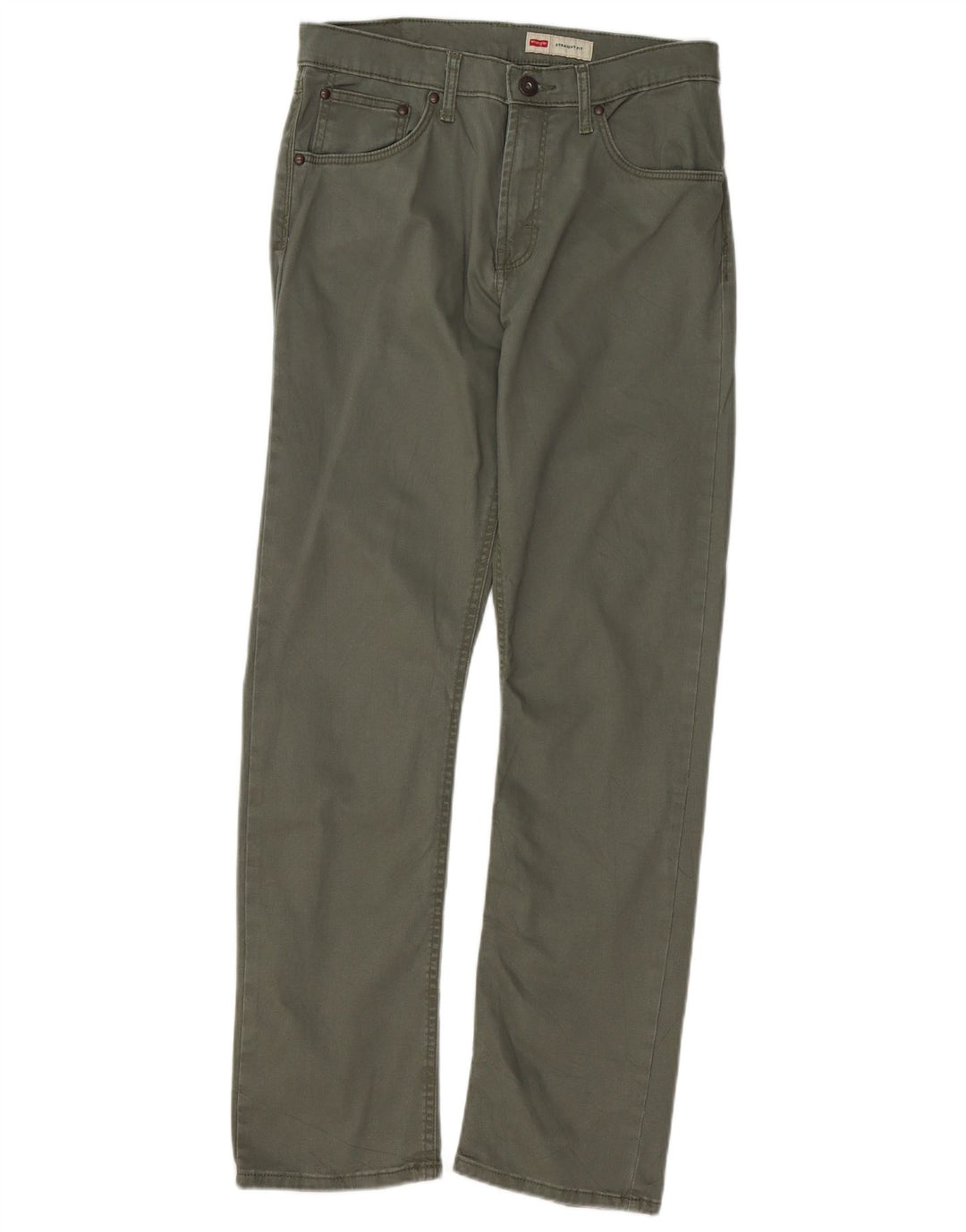 WRANGLER Pantalones informales rectos para hombre W30 L30 Algodón verde