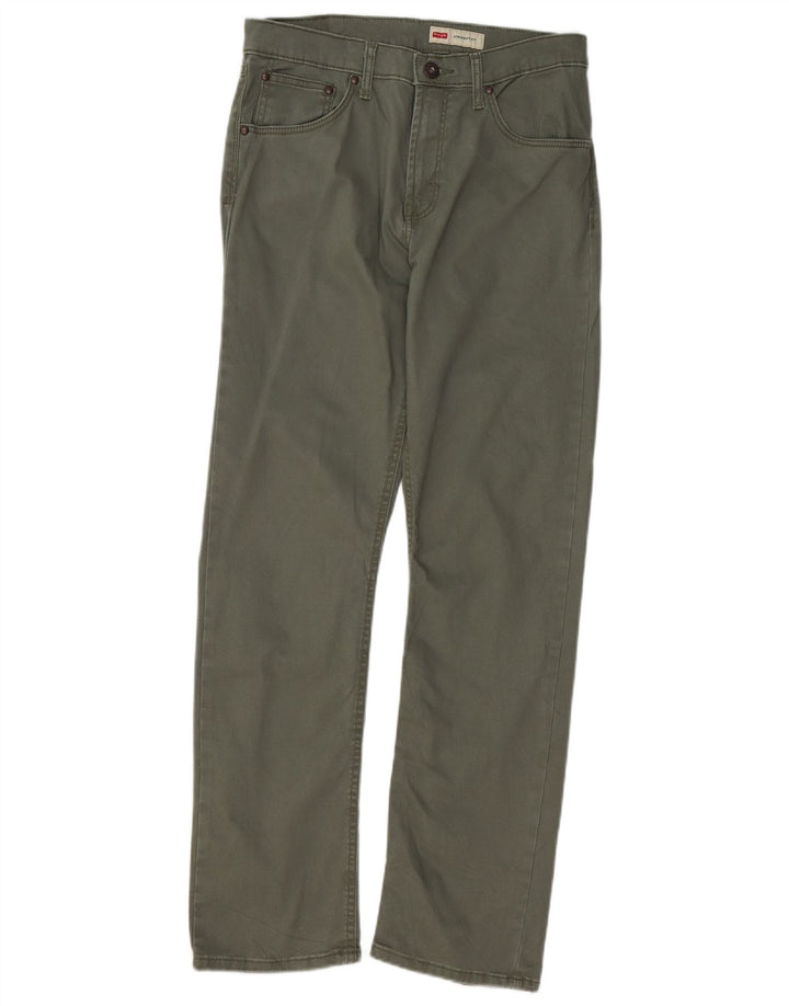 WRANGLER Pantalones informales rectos para hombre W30 L30 Algodón verde