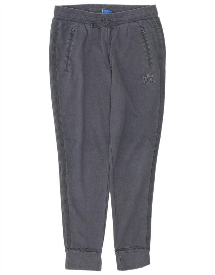 ADIDAS Pantalones de chándal para mujer Joggers UK 12 Algodón gris medio