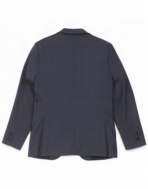 Marks & Spencer Chaqueta tipo blazer entallada con 1 botón para hombre UK 40 Large Blue Check