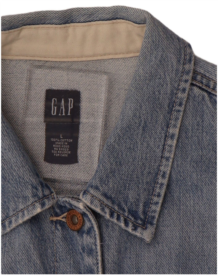 GAP Chaqueta vaquera corta para mujer UK 46 Algodón azul grande