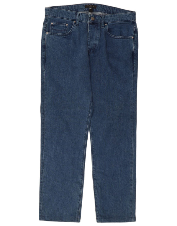 Vaqueros rectos para hombre de Ted Baker W32 L27 Lyocell azul