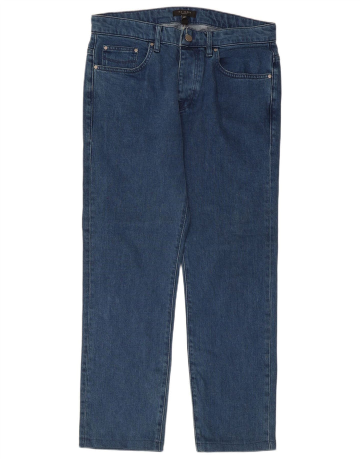 Vaqueros rectos para hombre de Ted Baker W32 L27 Lyocell azul