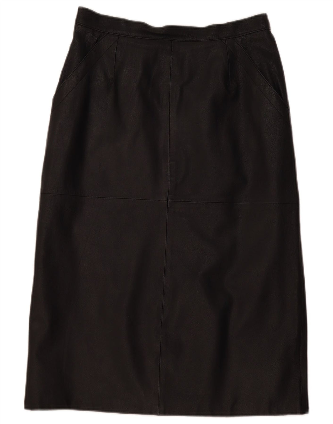 Falda recta vintage para mujer EU 40 Mediana W30 Negro