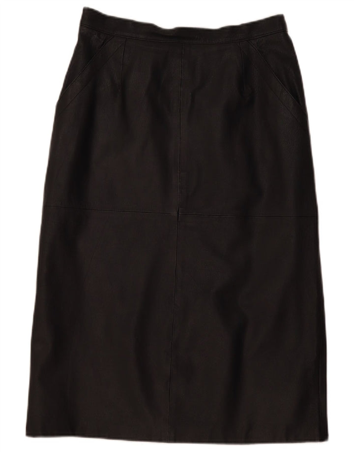 Falda recta vintage para mujer EU 40 Mediana W30 Negro