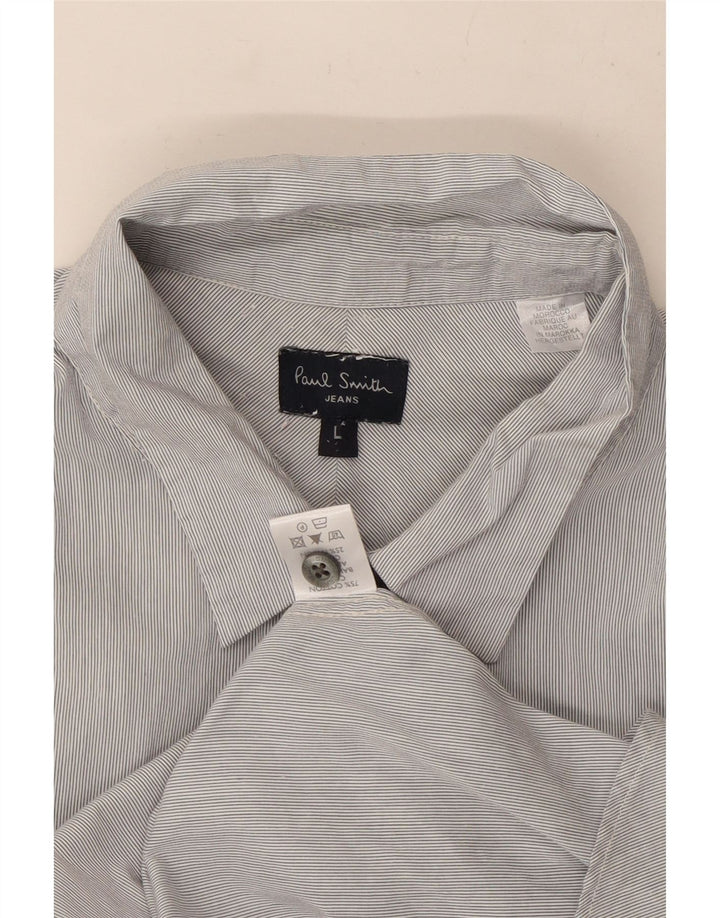 Camisa Paul Smith para hombre grande de algodón a rayas azules