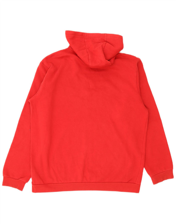 Adidas Hombre Sudadera Con Capucha Jumper Grande Rojo Algodón