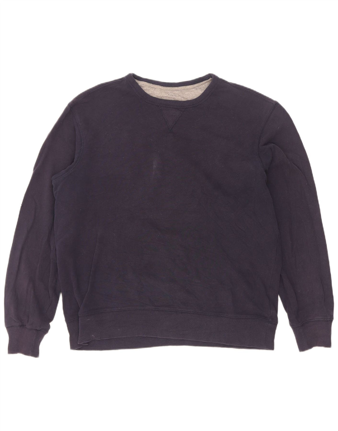 Marks & Spencer Hombre Regular Fit Sudadera Jersey Grande Azul Marino Algodón