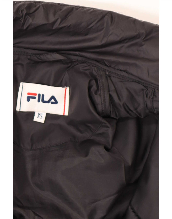 Fila Chaqueta acolchada para hombre UK 34 XS Poliamida negra