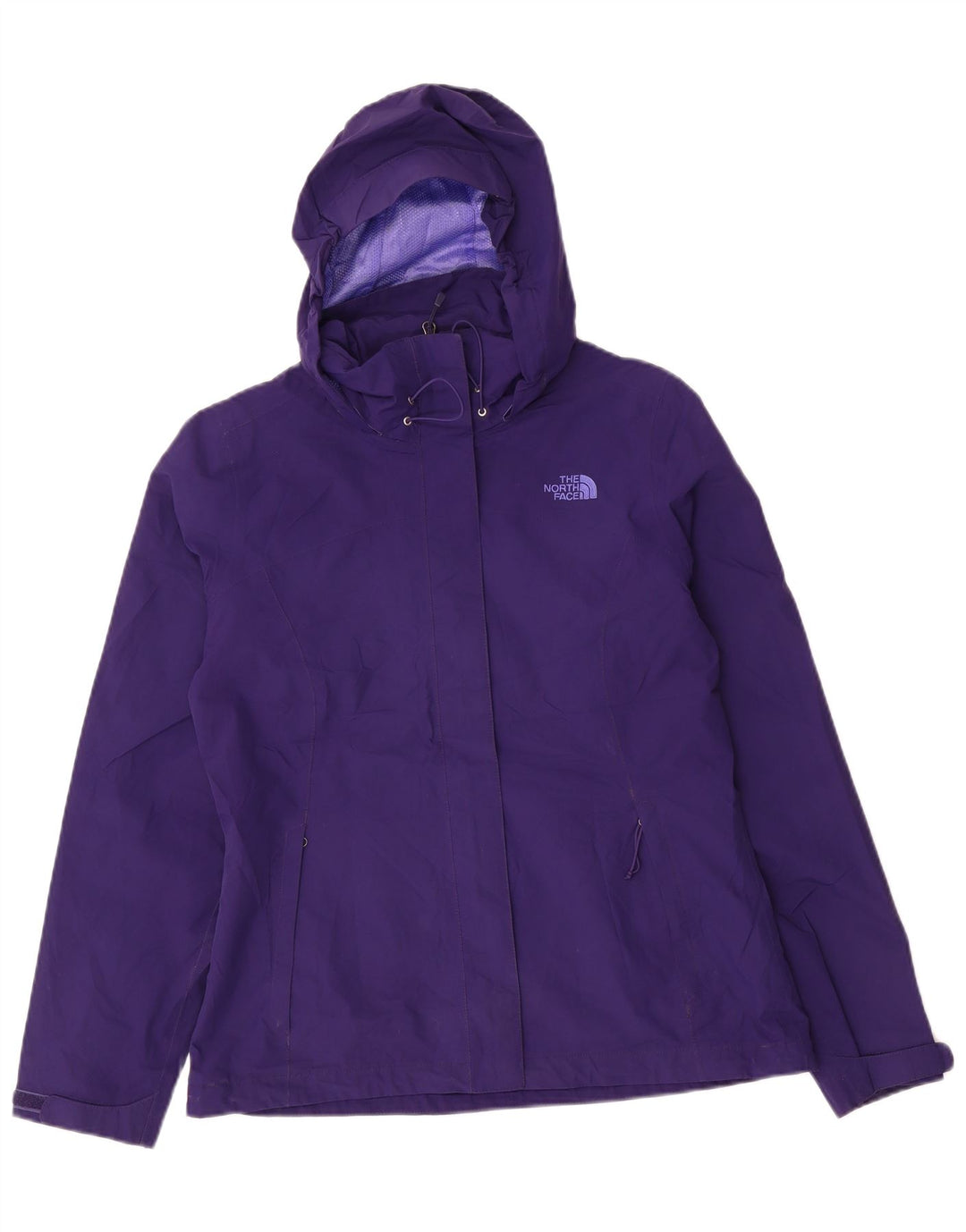 THE NORTH FACE Chaqueta impermeable con capucha Hyvent para mujer Reino Unido 44 Nylon morado mediano