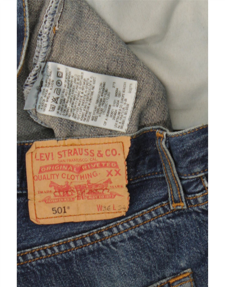 Levi's Jeans rectos 501 para hombre W36 L28 Algodón azul