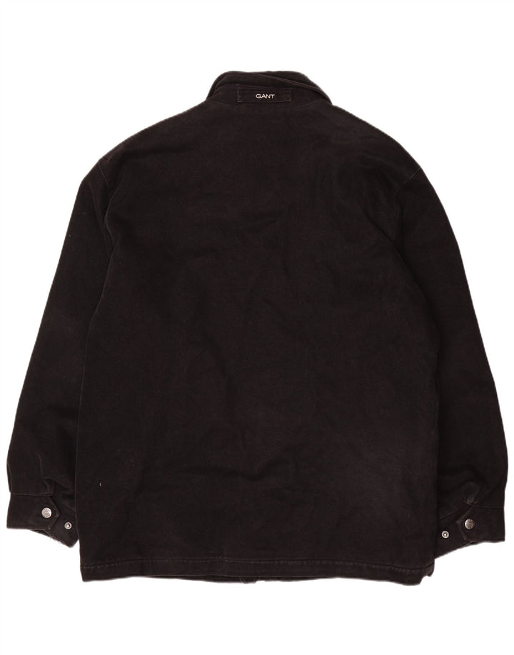 GANT Chaqueta bomber para hombre UK 38 Mediana Algodón negro