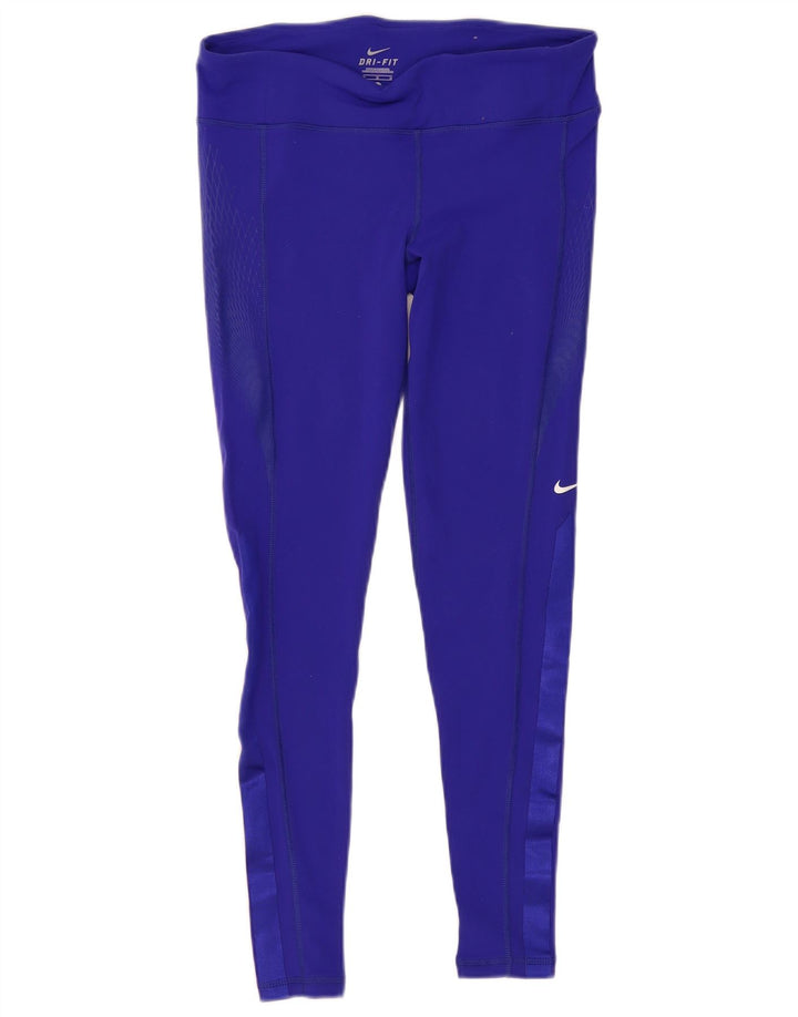 Leggings NIKE Dri Fit para mujer UK 44 Mediano Púrpura Nylon