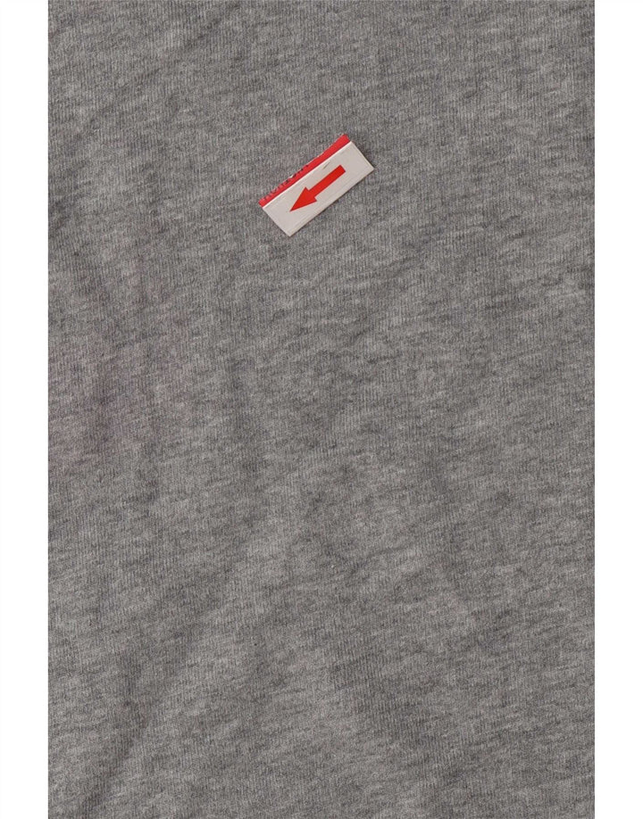 Tommy Hilfiger Sudadera para mujer Jumper UK 14 Algodón a rayas gris medio