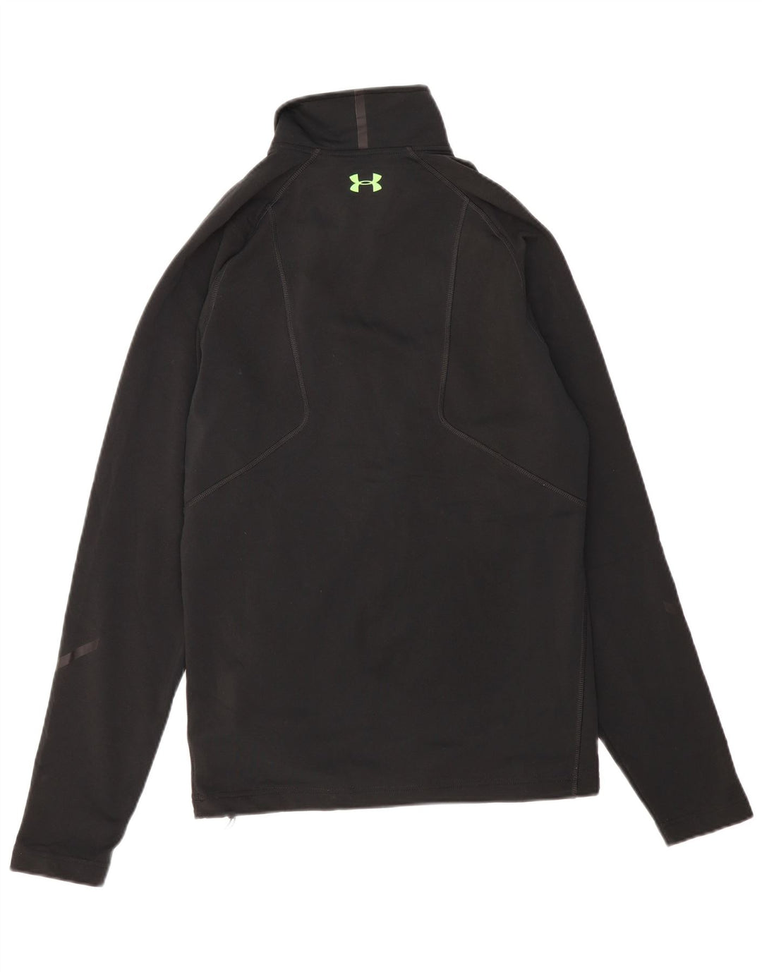 UNDER ARMOUR Hombre Cold Gear Zip Neck Jersey Chándal Top Mediano Negro