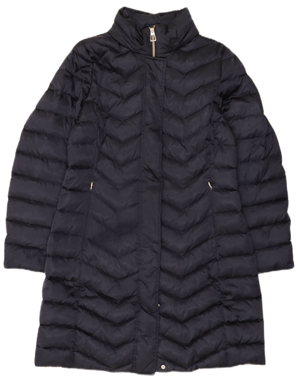 Geox Mujer Respira Abrigo Acolchado UK 12 Medium Azul Marino