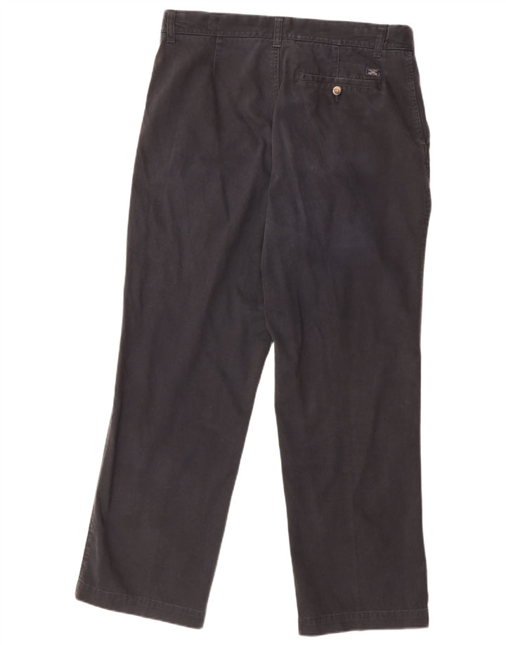Marks & Spencer Pantalones chinos regulares para hombre W34 L29 Algodón azul marino
