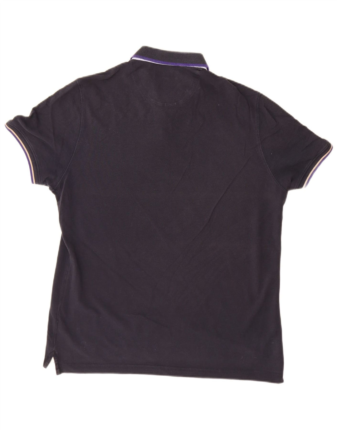 MASSIMO DUTTI Polo Hombre XL Azul Marino Algodón