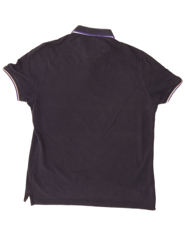 MASSIMO DUTTI Polo Hombre XL Azul Marino Algodón