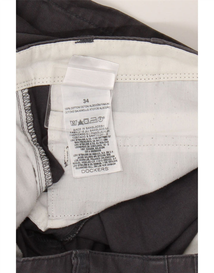 Dockers Shorts Cargo para Hombre W34 Grande Algodón Azul Marino