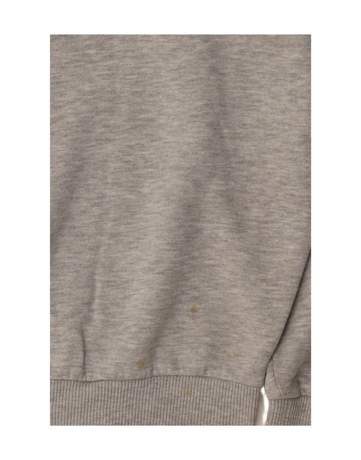 Topshop - Sudadera extragrande para mujer, talla 10, poliéster gris pequeño