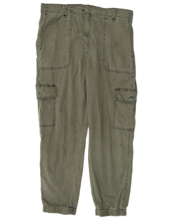 Marks & Spencer Pantalones tipo joggers cargo para mujer UK 12 Medium W32 L26 Caqui