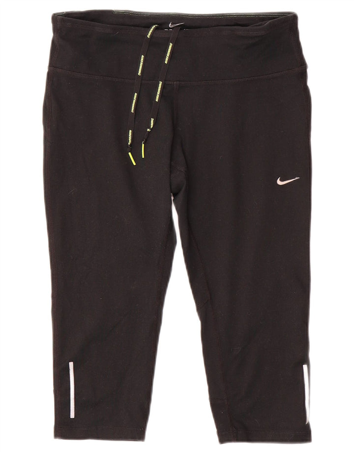 Nike - Leggings capri Dri Fit para mujer, talla M, color negro