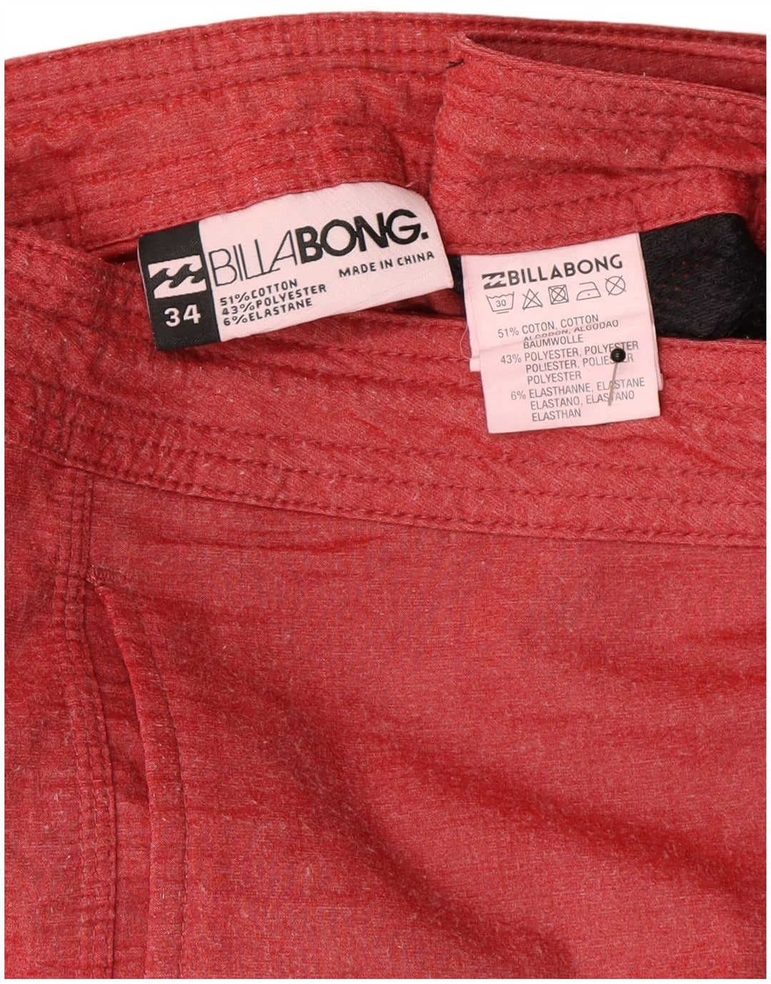 Bañador Billabong Hombre Grande Algodón Moteado Rojo