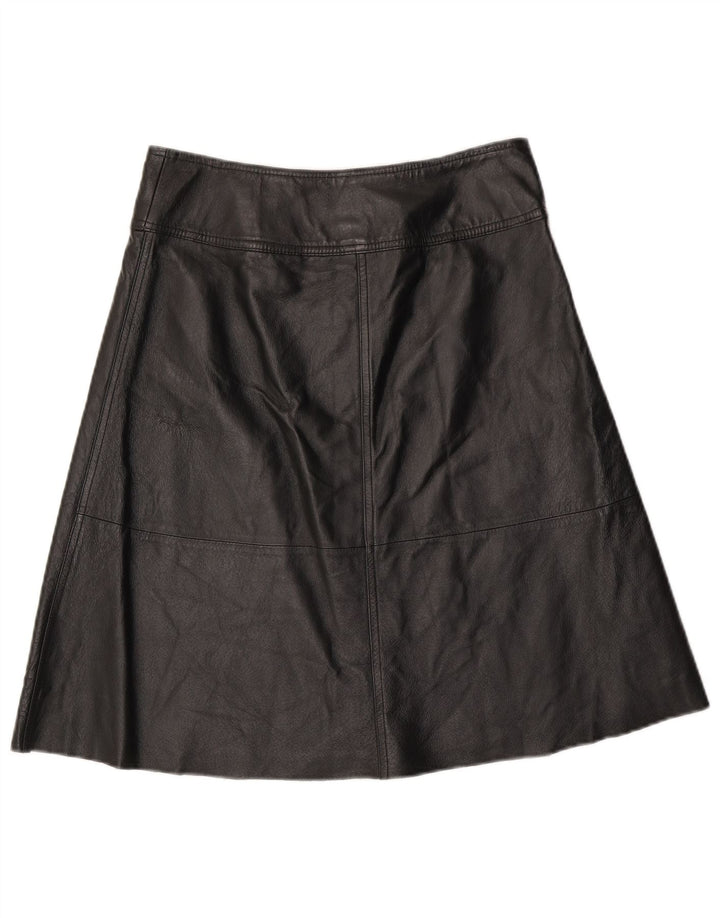 H&M Falda de cuero para mujer US 8 Mediana W30 Cuero negro