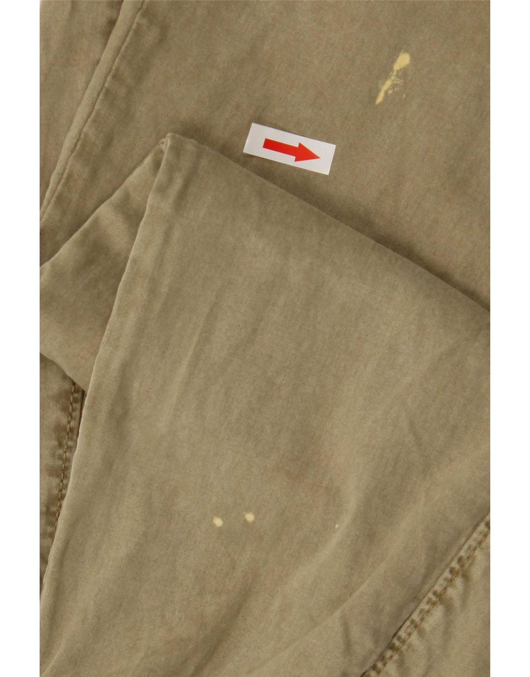 Zara Mujer Pantalones Joggers Pequeño W26 L26 Caqui Lyocell