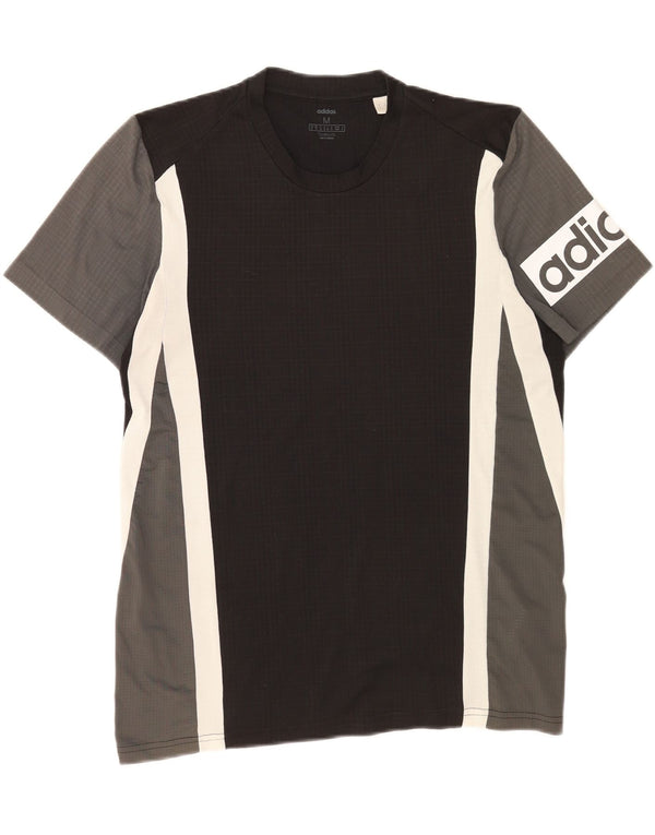 Adidas Mens Climalite Graphic Camiseta Top Medium Multicolor Colorblock