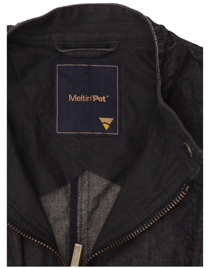 Meltin' Pot Chaqueta vaquera para mujer Reino Unido 12 Algodón azul marino mediano