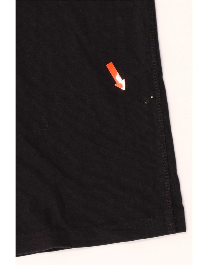 Superdry Camiseta con gráfico gráfico para hombre, parte superior mediana de algodón negro