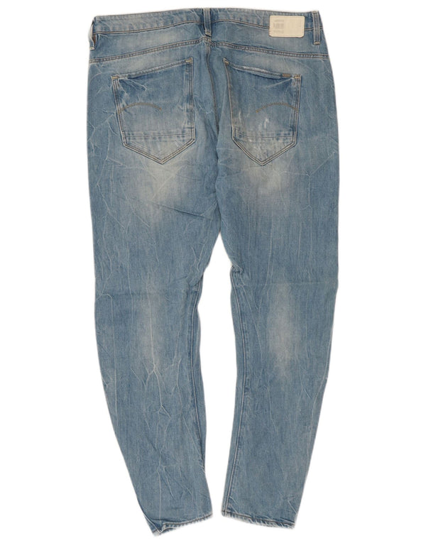 Vaqueros ajustados desgastados para mujer G-Star W28 L27 Algodón azul
