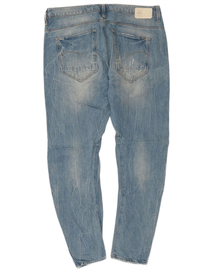 Vaqueros ajustados desgastados para mujer G-Star W28 L27 Algodón azul