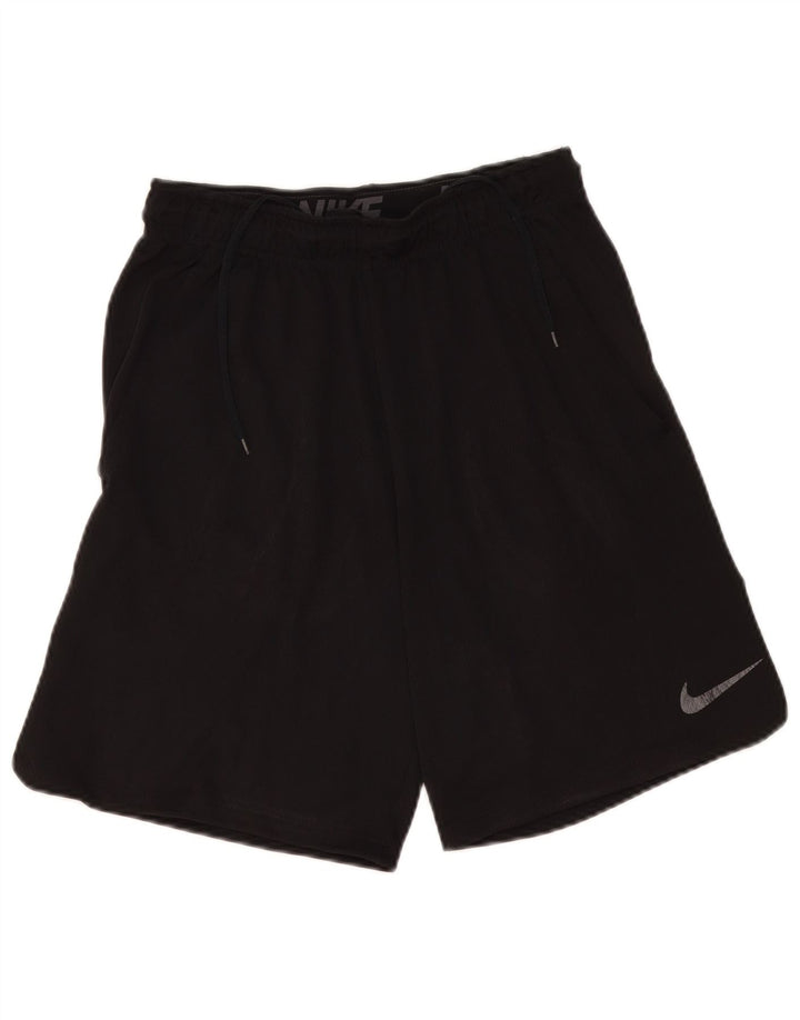 Pantalones cortos deportivos Nike Dri Fit para hombre, poliéster negro pequeño