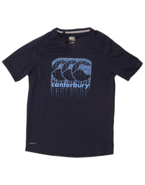 CANTERBURY Camiseta gráfica para niño Top 11-12 años Azul Marino Poliéster