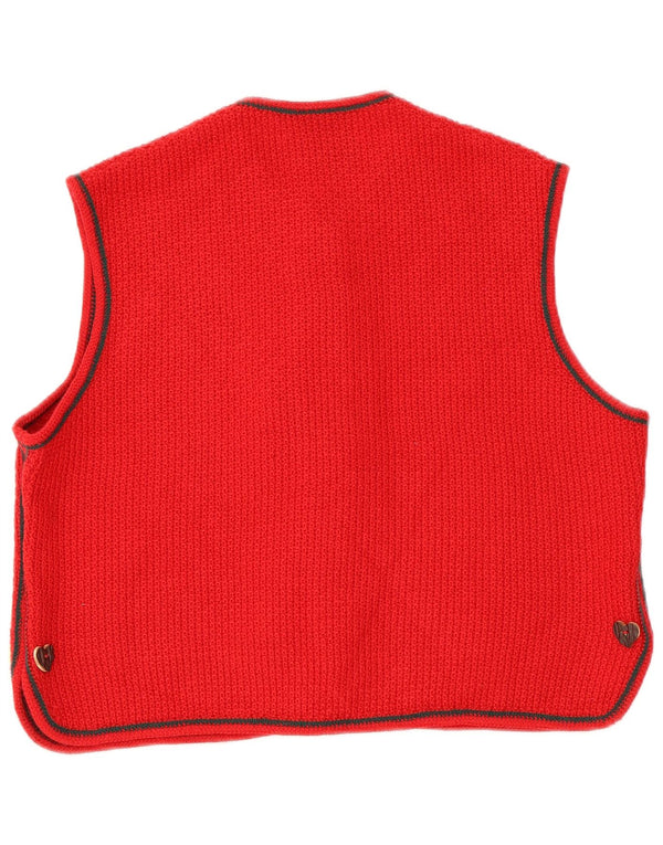 Strickmoden Suéter tipo cárdigan sin mangas para mujer EU 42 Large Red Floral